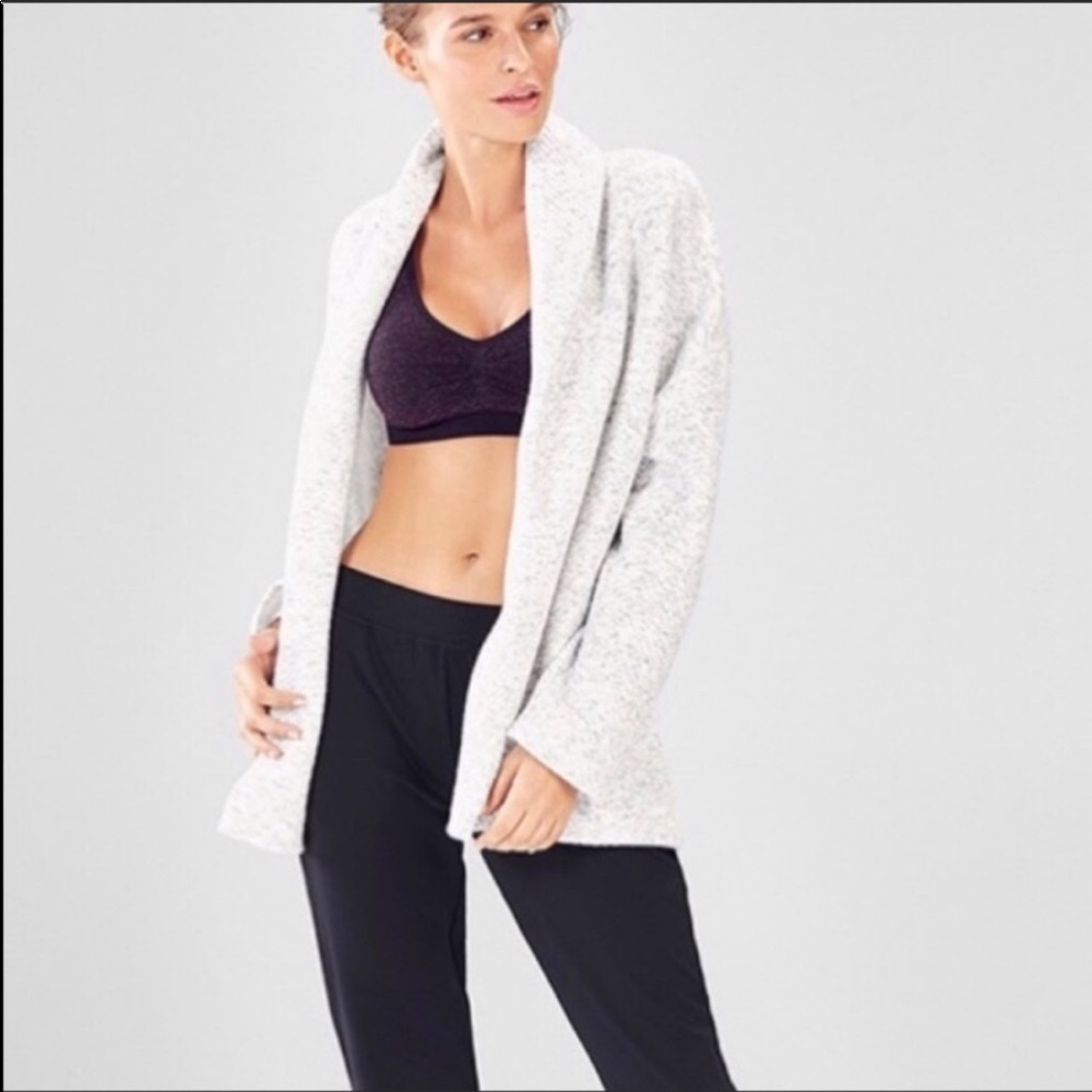 Fabletics Vanessa Quilted Open Cardigan - Size M
